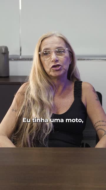 Ângela durante seu depoimento